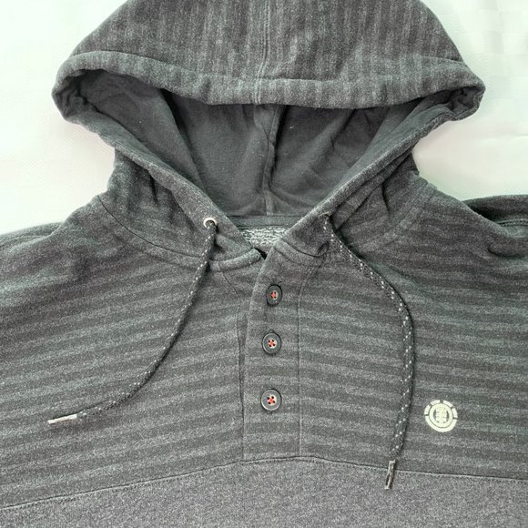 Vintage Element Pullover Skateboard Hoodie Kangaroo Pockets Grey Size M - Picture 3 of 8